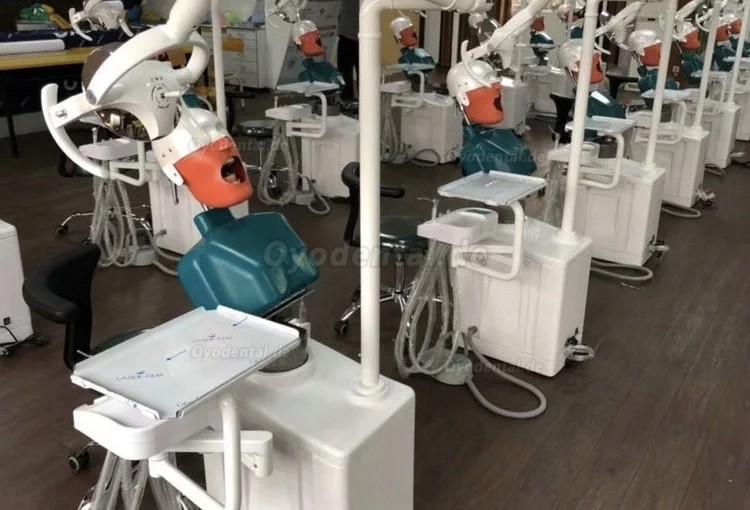Jingle JG-A2 Simulationseinheiten Patientensimulator Phantomkopf mit Zahnarzthocker und Zahnlampe